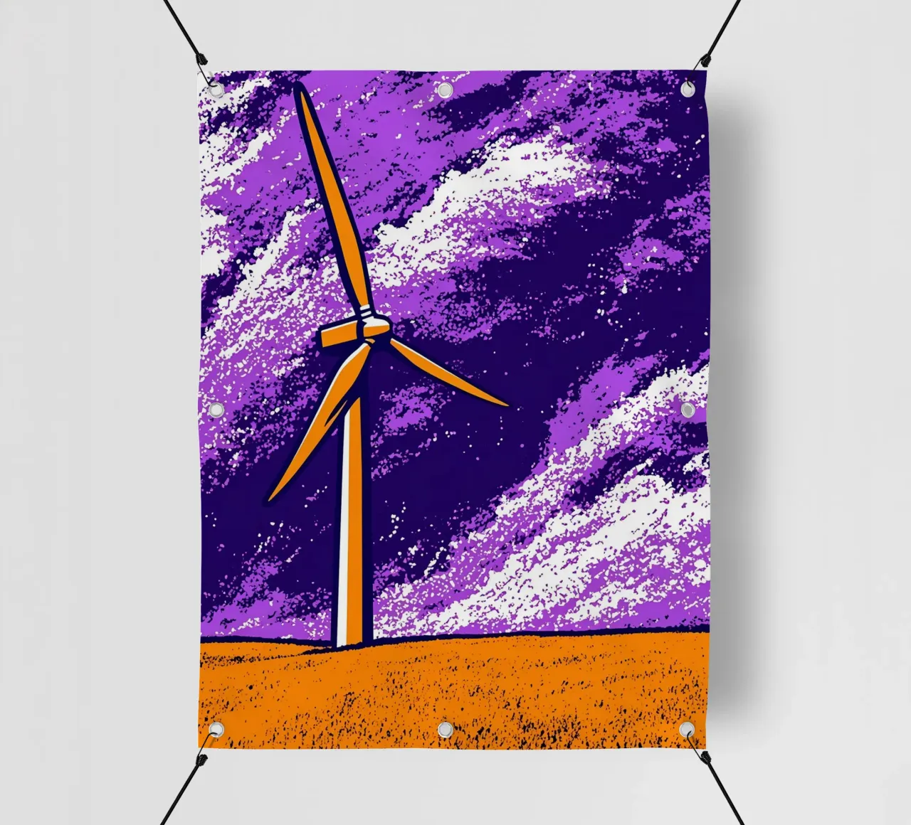 Turbina eolica - Pop Art telo in pvc da ColorCrash Gallery