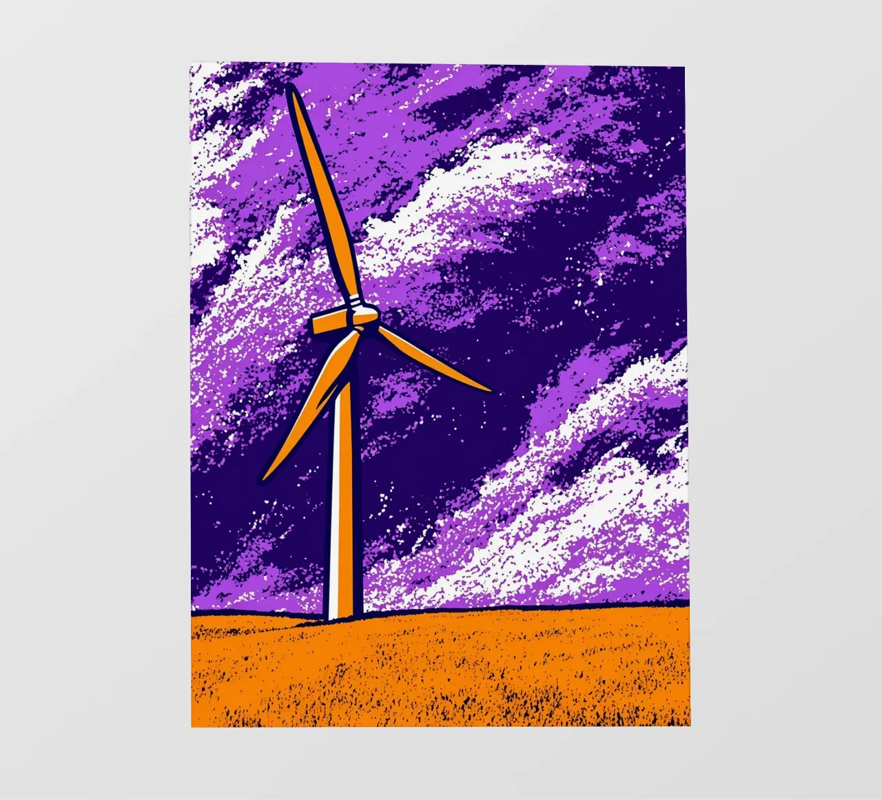 Turbina eolica - Pop Art telo in pvc da ColorCrash Gallery