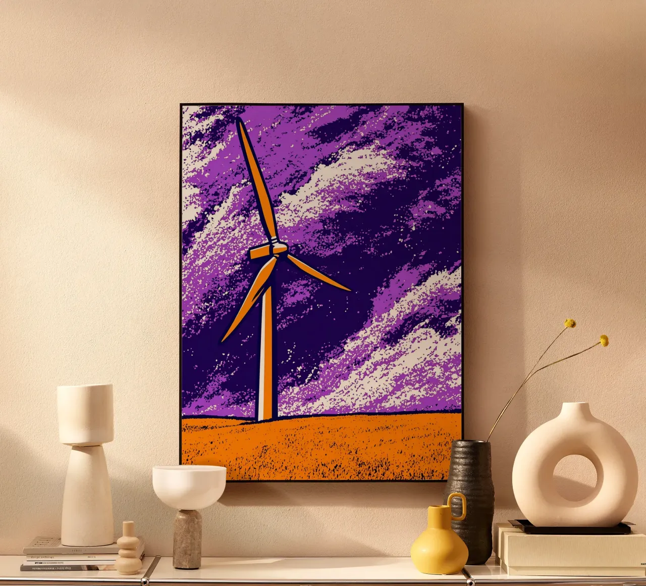 Turbina eolica - Pop Art alluminio dibond da ColorCrash Gallery