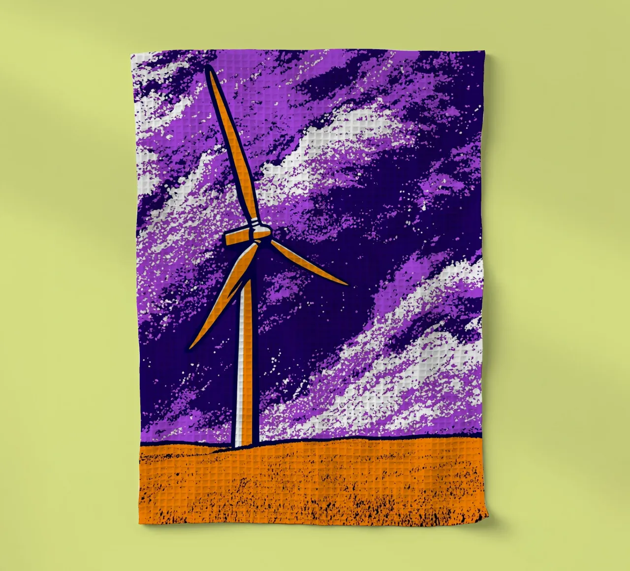 Éolienne - Pop Art torchon de ColorCrash Gallery