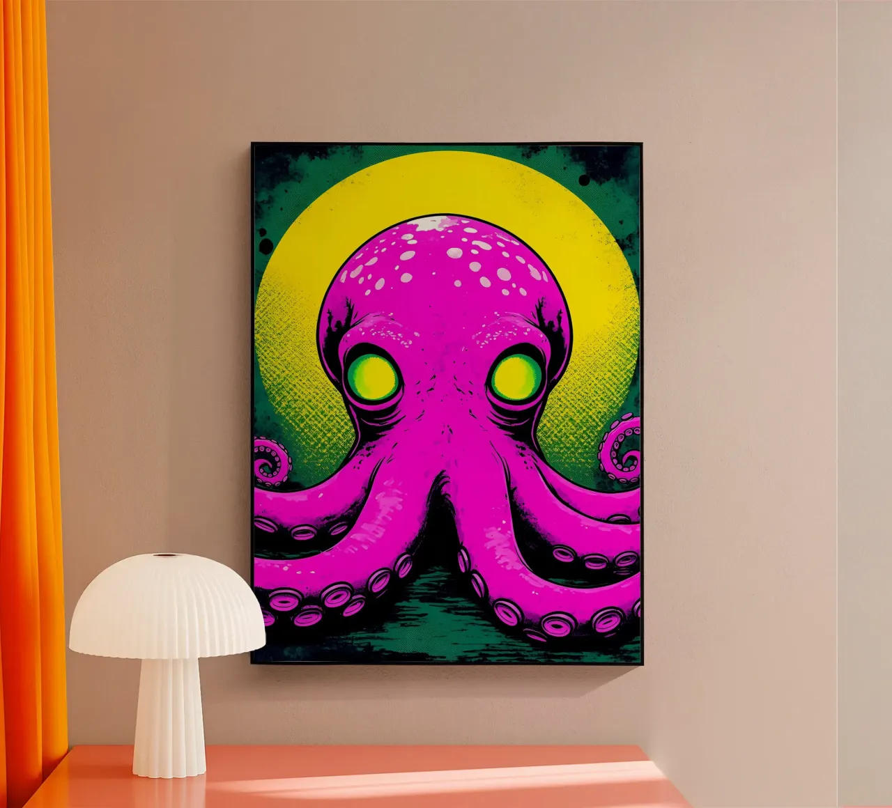 Octopus - Pop Art acrylic glass by ColorCrash Gallery