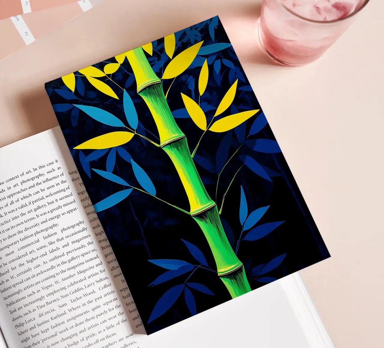 Bamboo - Pop Art notebook by ColorCrash Gallery