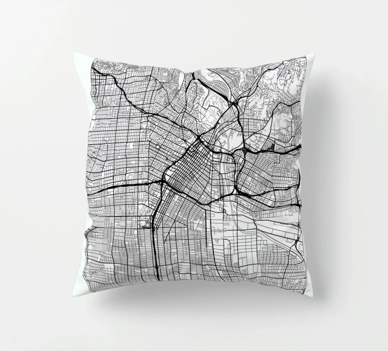 Los Angeles Minimal decorative cushion by Hubert Roguski