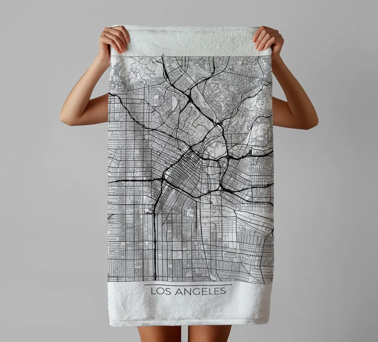 Los Angeles Minimal asciugamano da bagno da Hubert Roguski