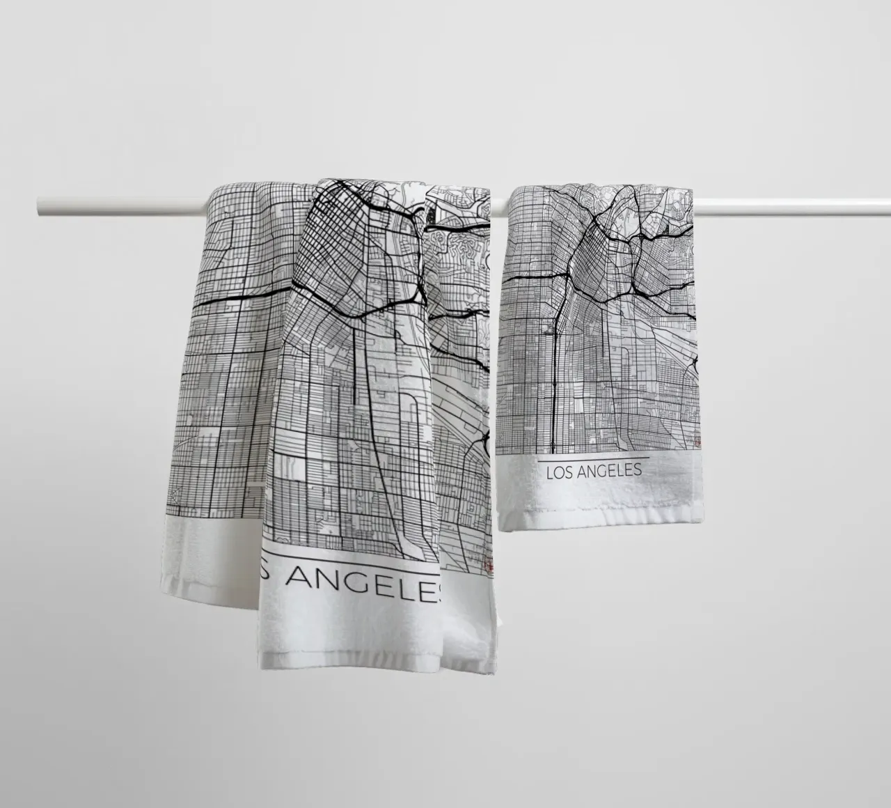 Los Angeles Minimal asciugamano da bagno da Hubert Roguski