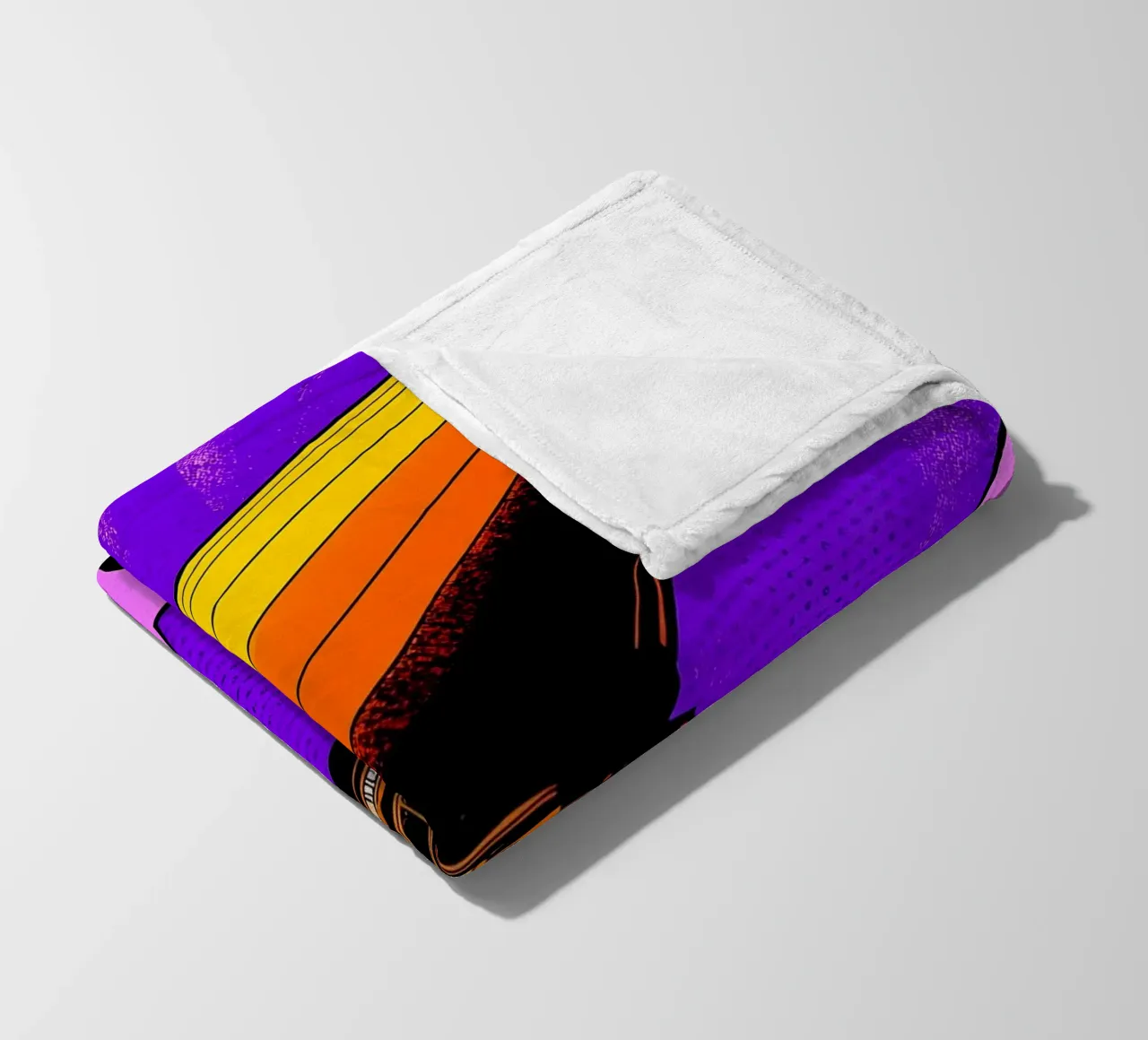 Dirigibile - Pop Art coperta in pile da ColorCrash Gallery