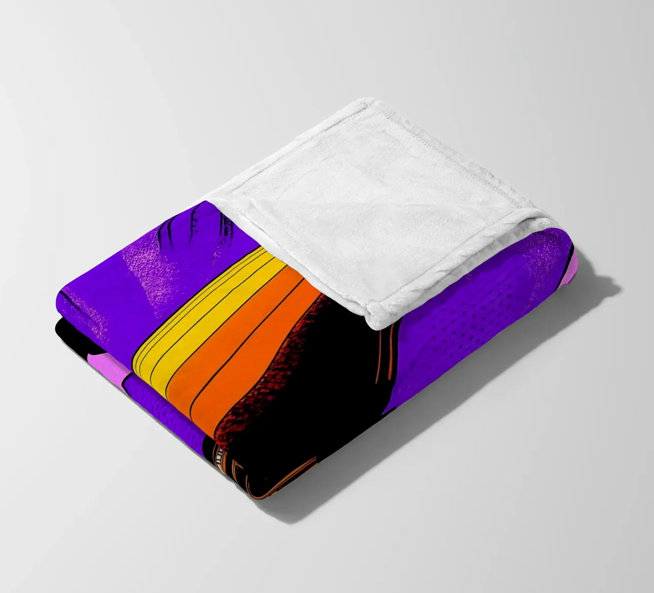 Dirigibile - Pop Art coperta in pile da ColorCrash Gallery
