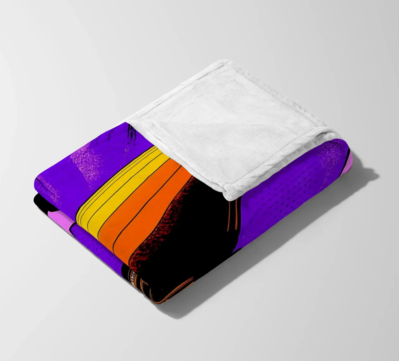 Dirigibile - Pop Art coperta in pile da ColorCrash Gallery