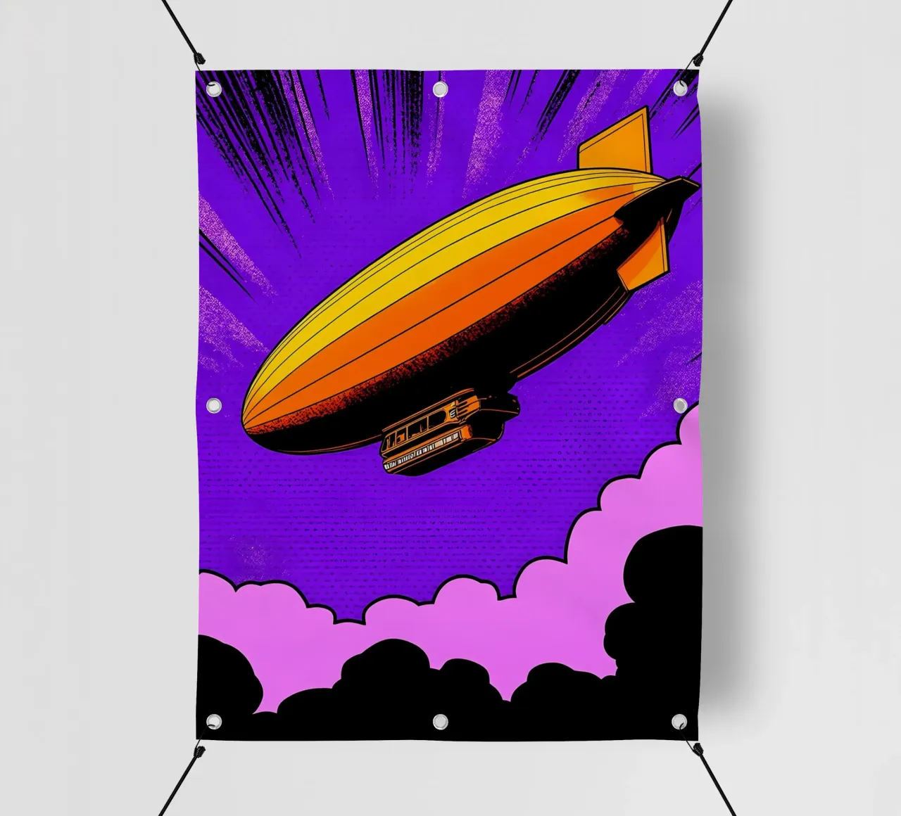 Dirigibile - Pop Art telo in pvc da ColorCrash Gallery
