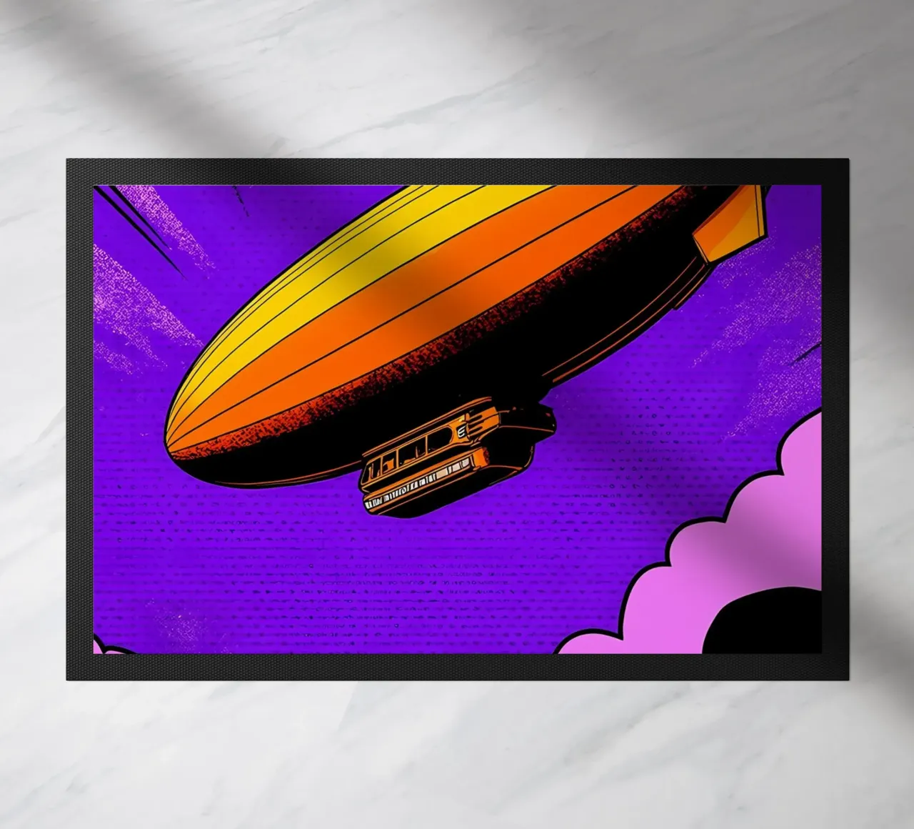 Dirigibile - Pop Art zerbino da ColorCrash Gallery