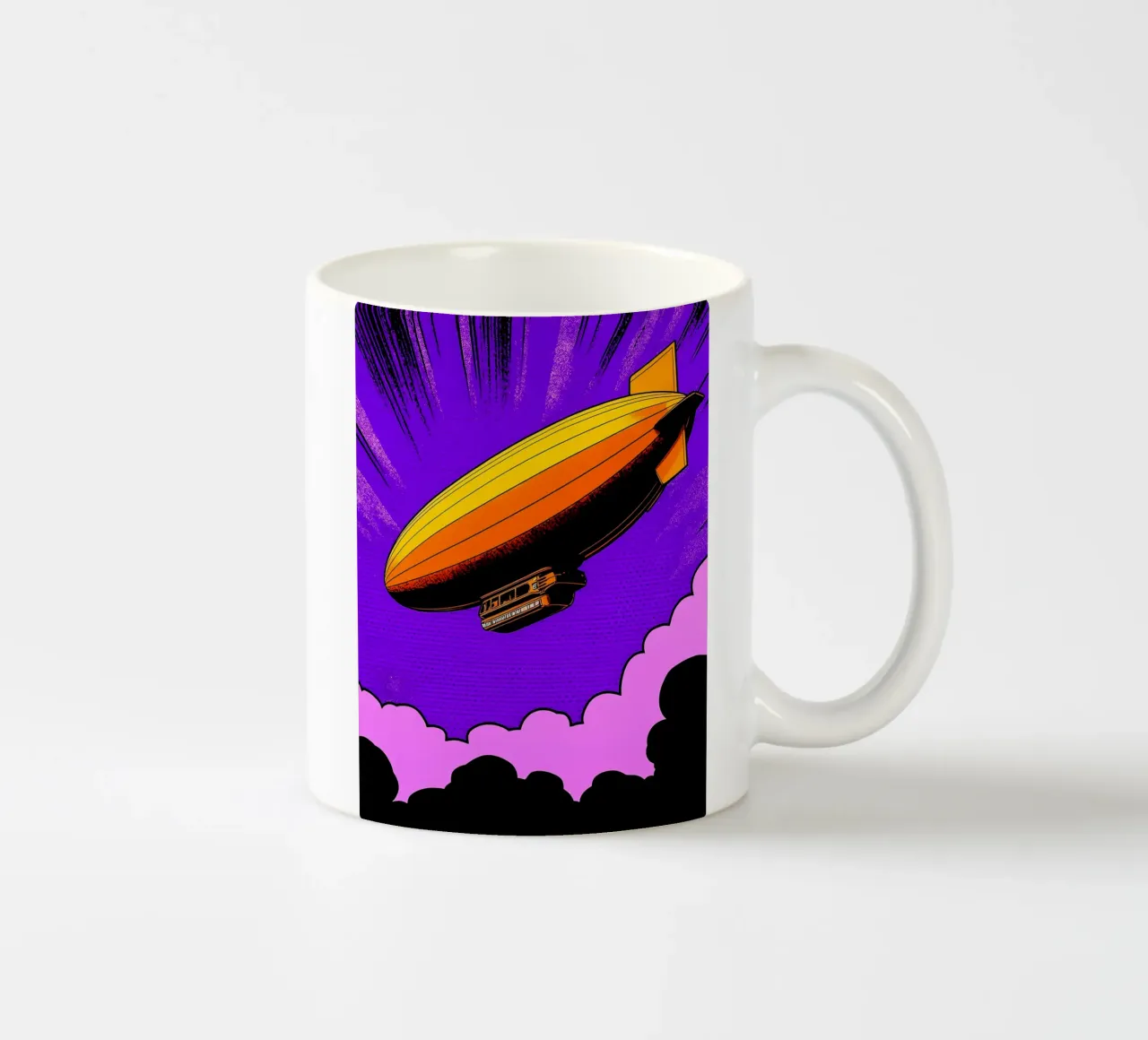 Dirigibile - Pop Art tazza in ceramica da ColorCrash Gallery
