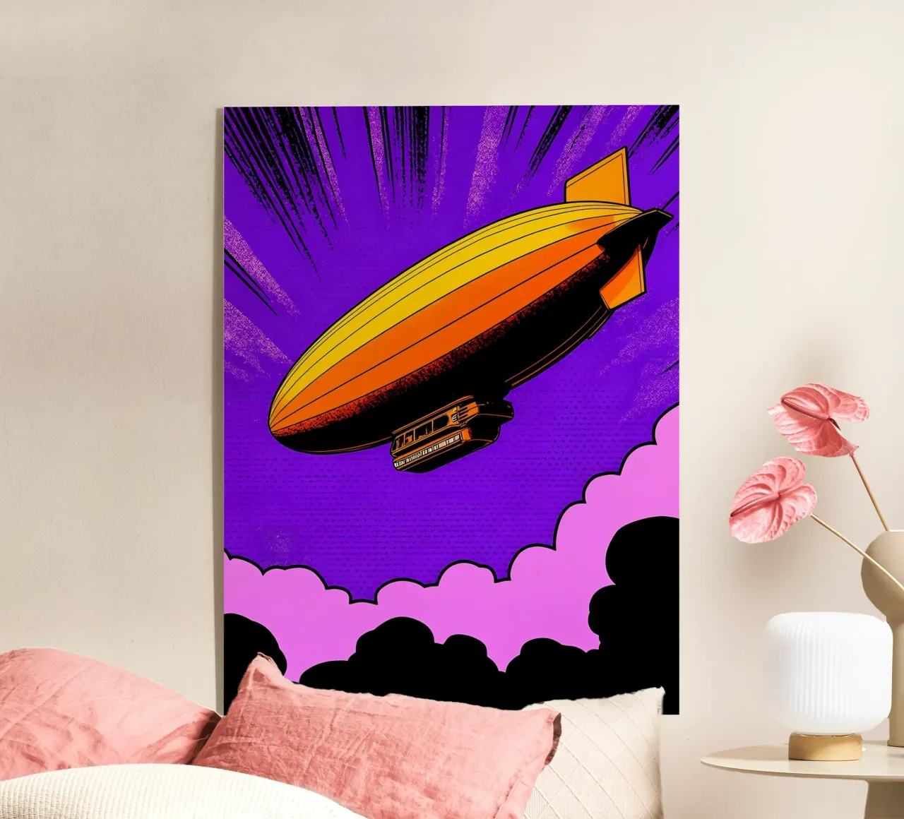 Dirigeable - Pop Art plexiglas de ColorCrash Gallery
