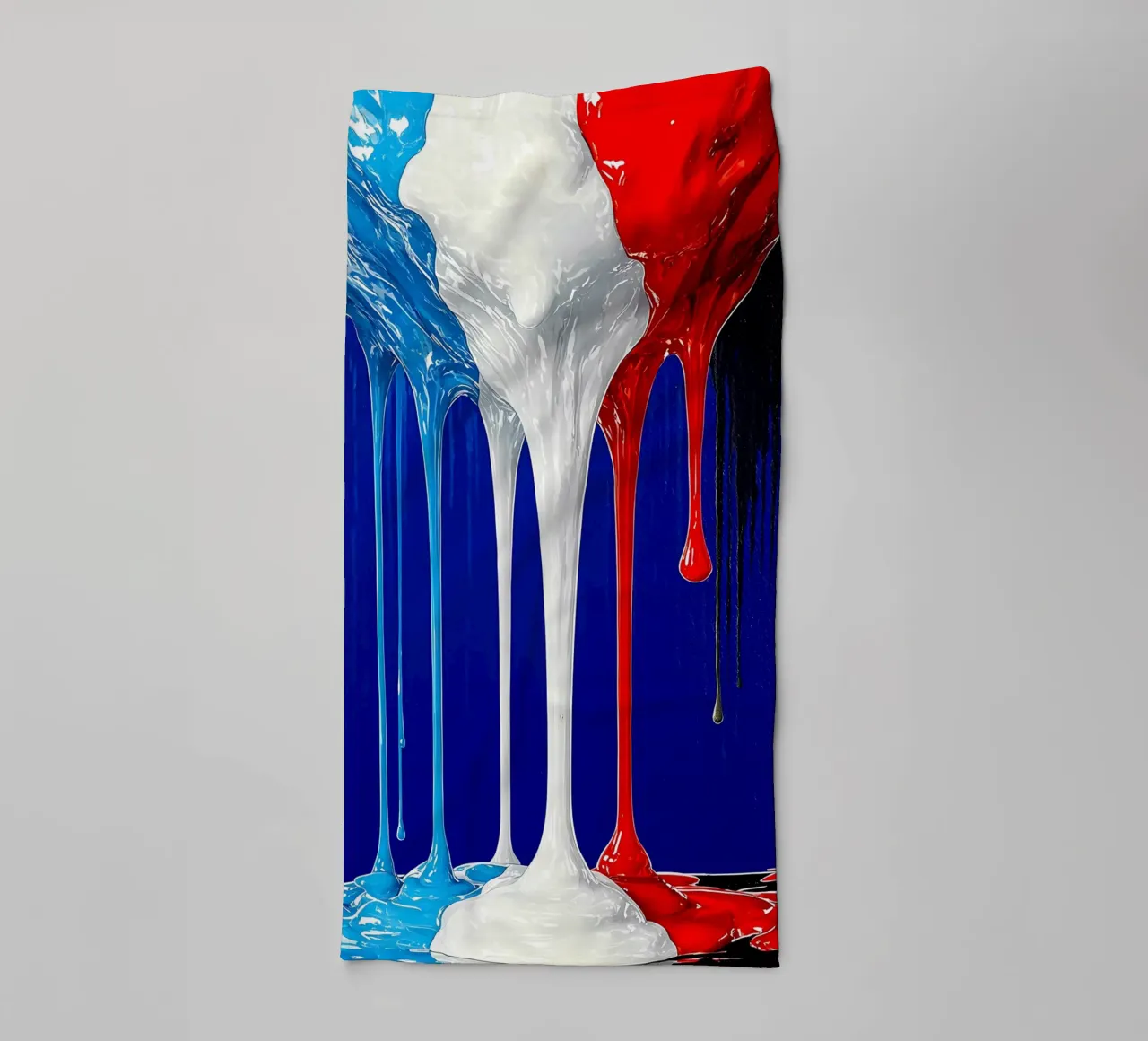Gocciolamento di vernice - Pop Art asciugamano da bagno da ColorCrash Gallery