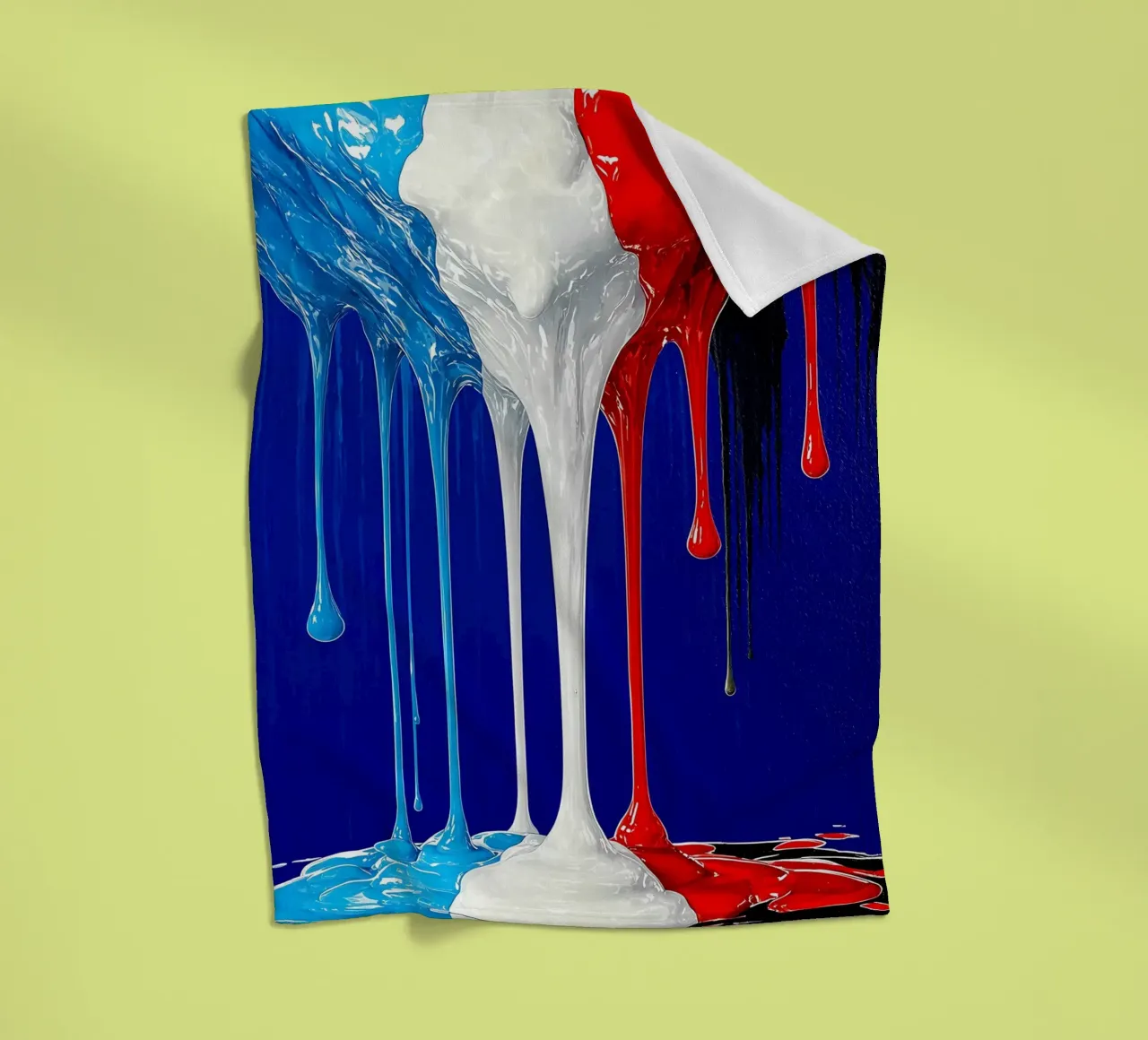 Gocciolamento di vernice - Pop Art coperta in pile da ColorCrash Gallery