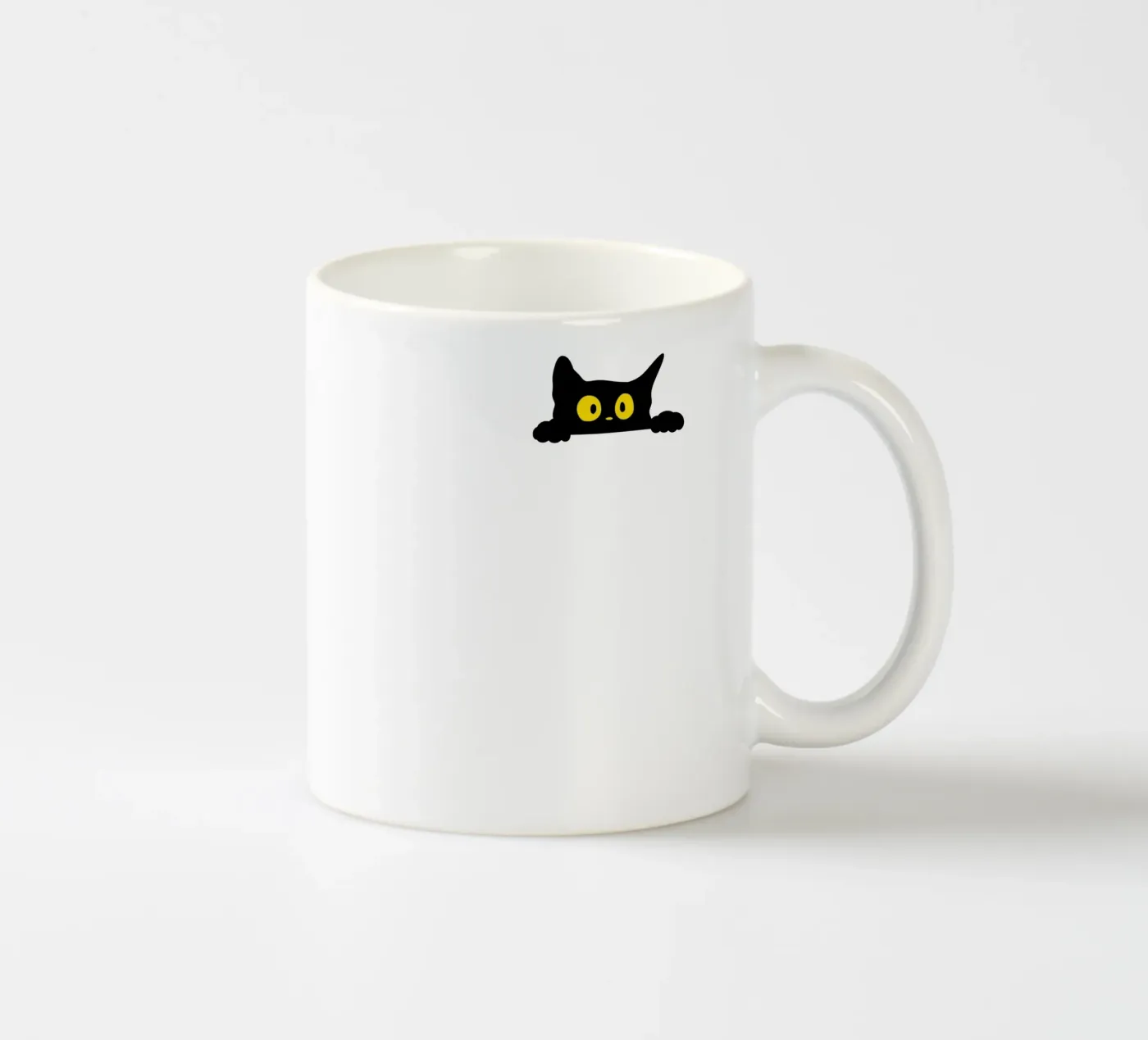 cat ceramic mug by khoailang