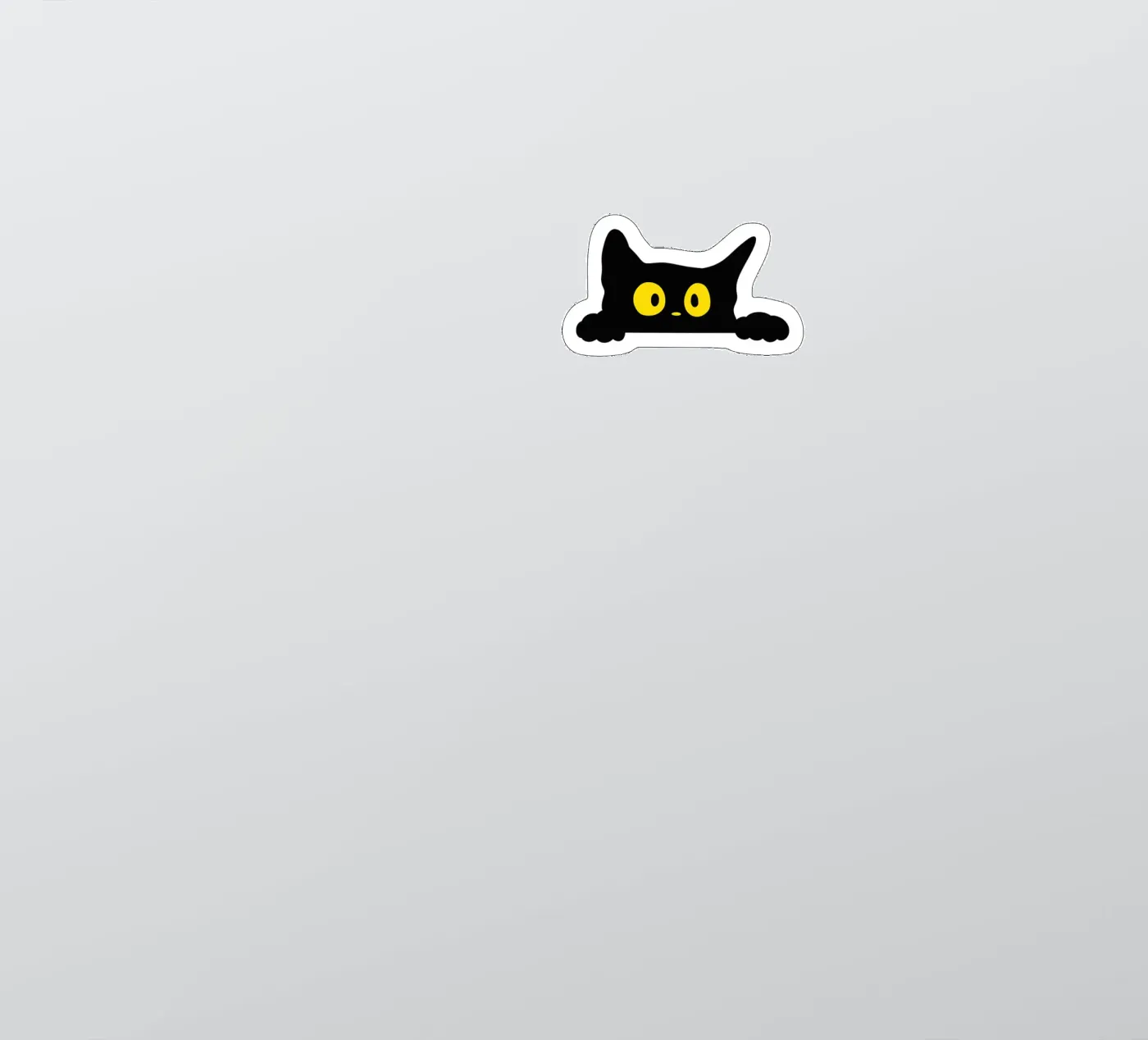 cat sticker by khoailang