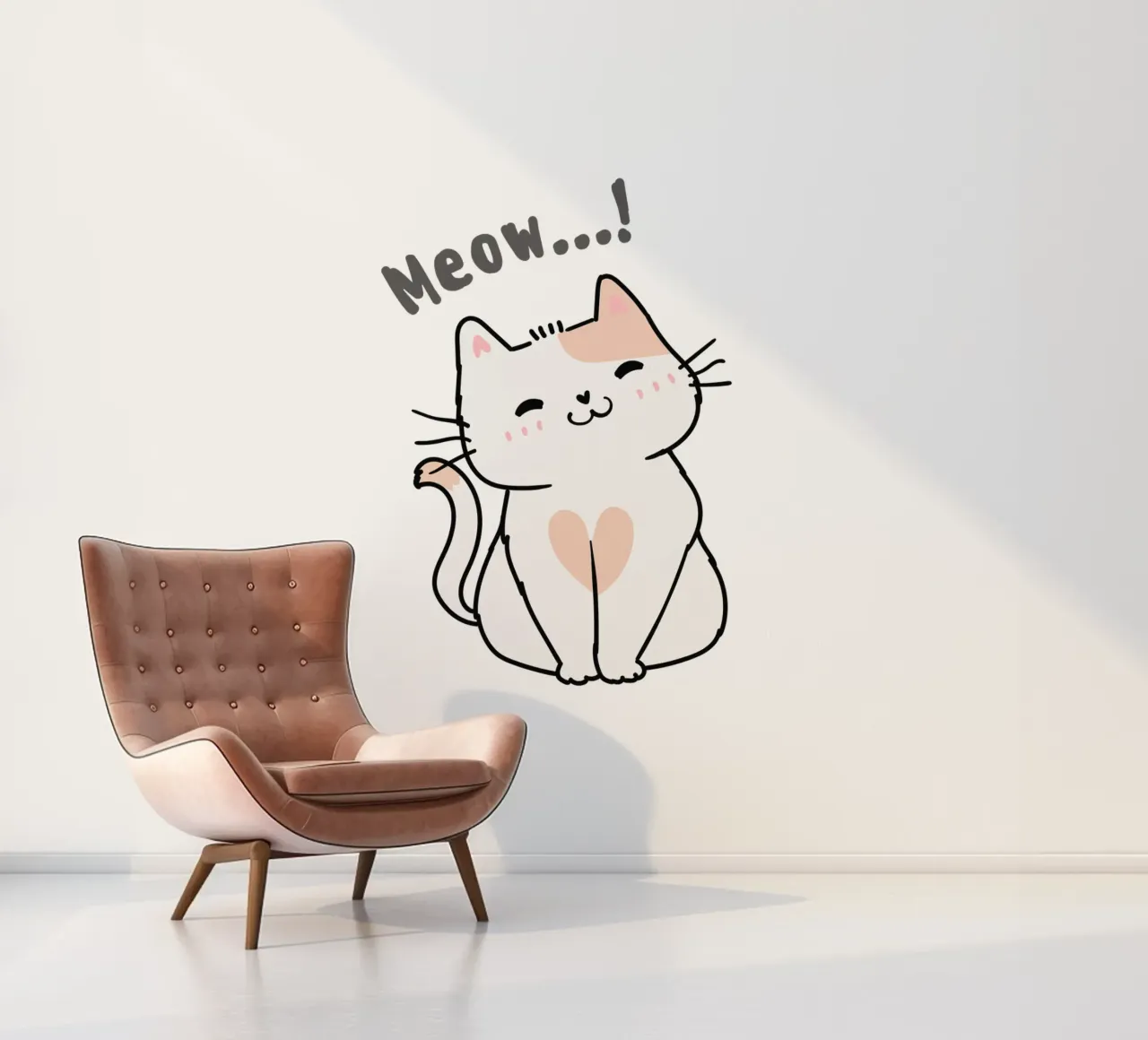 kat fotobehang van khoailang