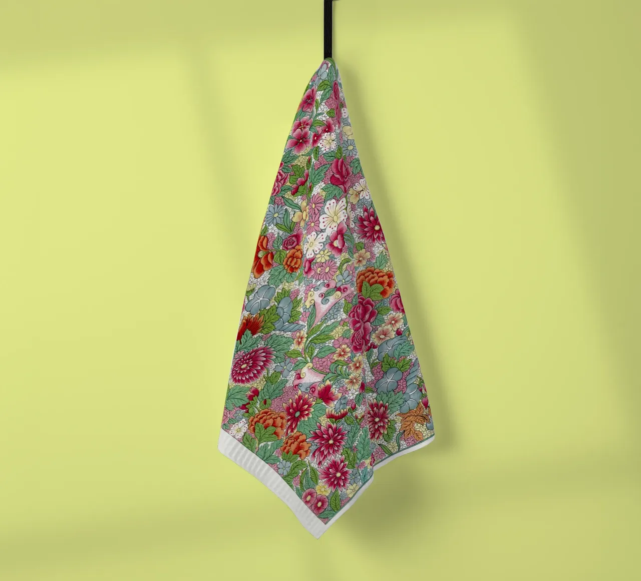Colorful flower pattern canovaccio da cucina da vintageshop