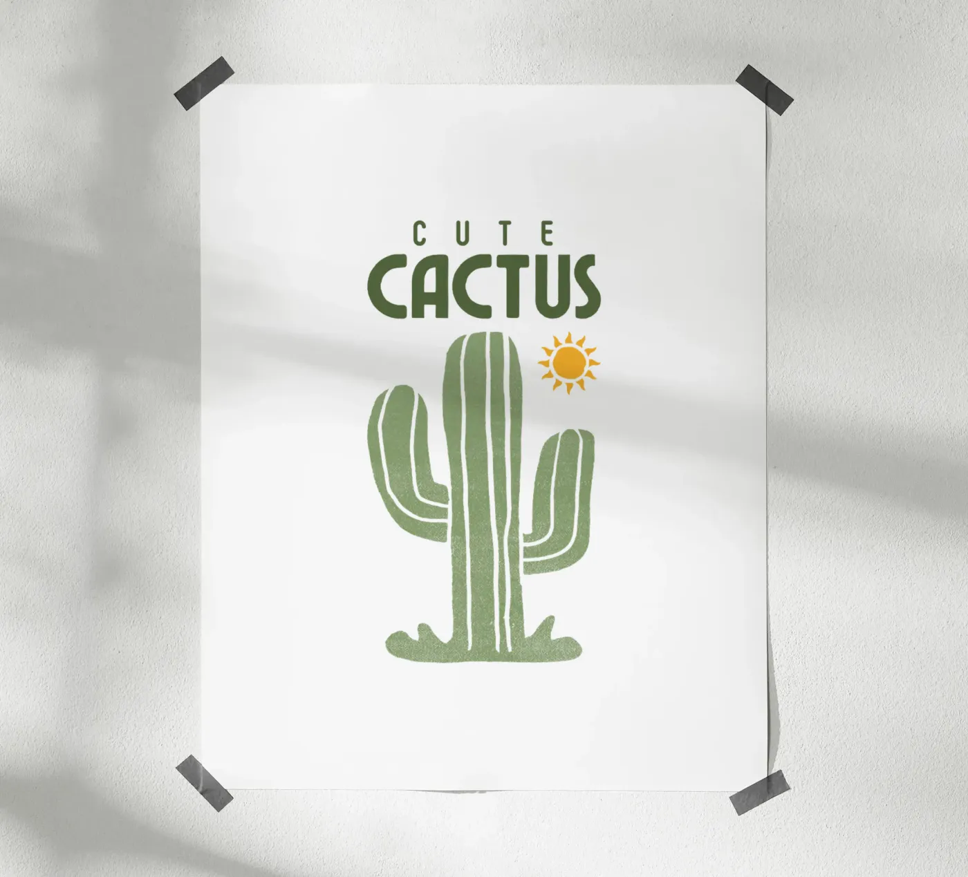cute cactus poster by khoailang