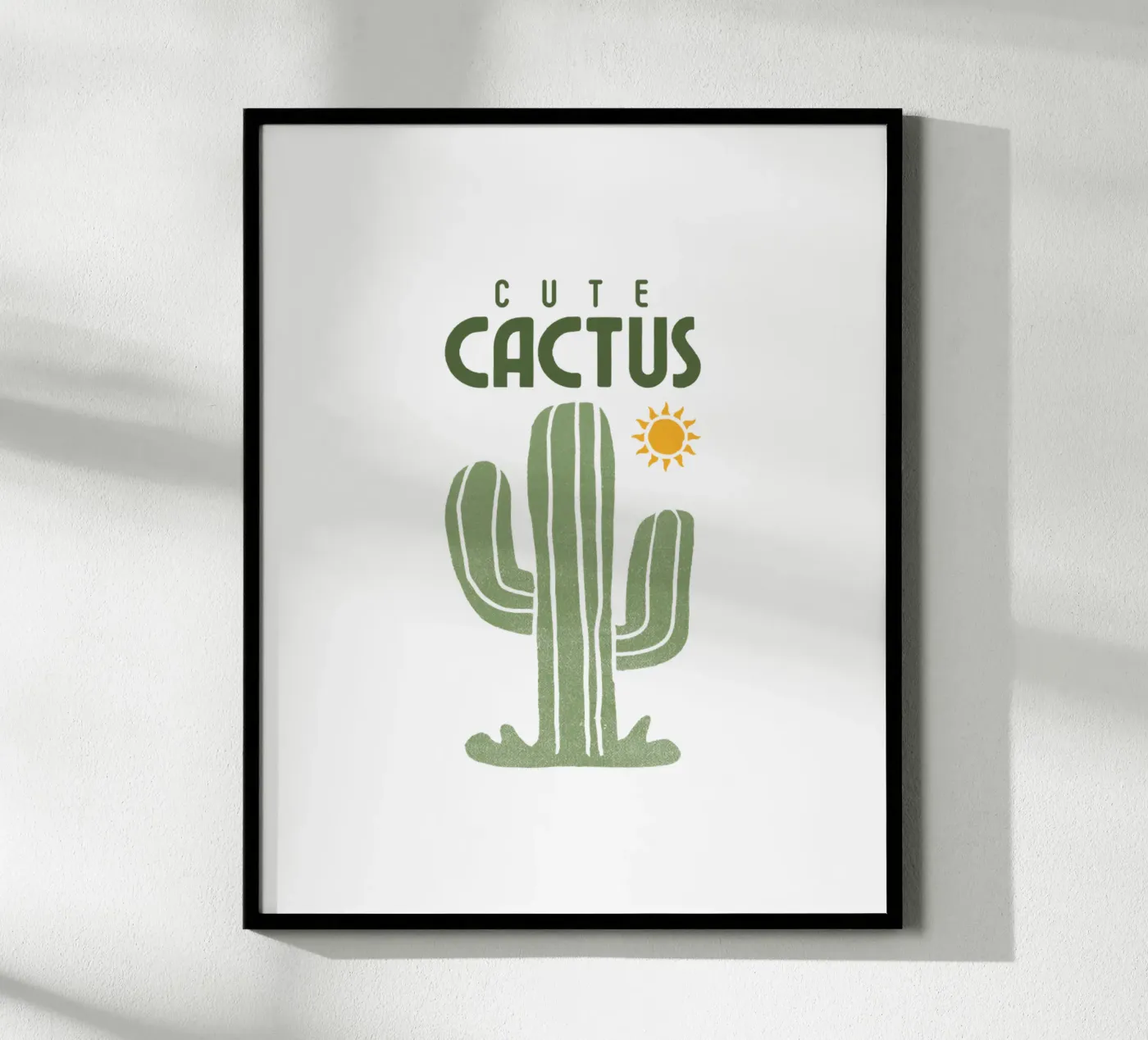 cute cactus poster by khoailang