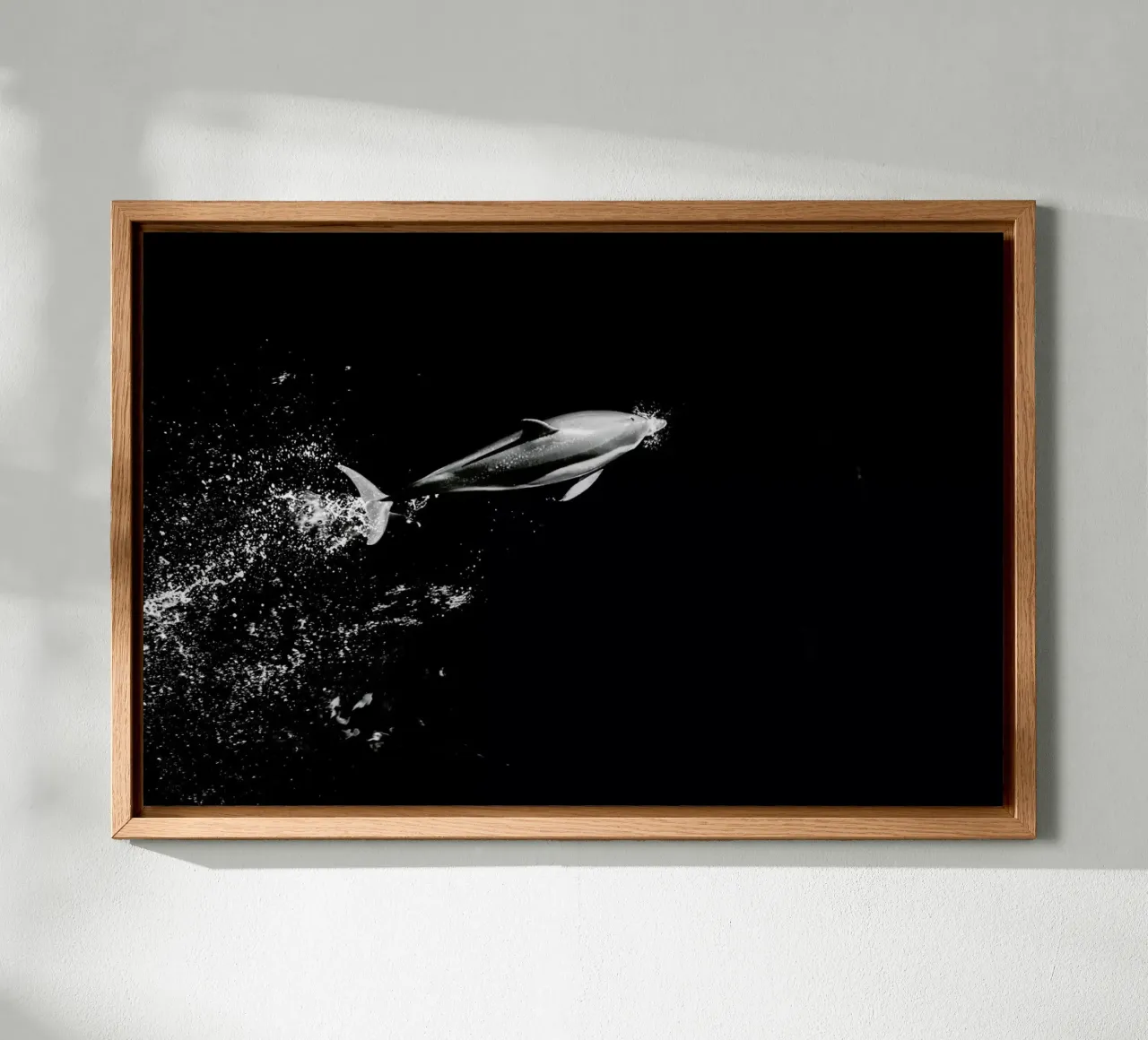 Dolphin in the Wild by @mirrorliss tela con Cornice a cassetta da EyeEm Mobile GmbH