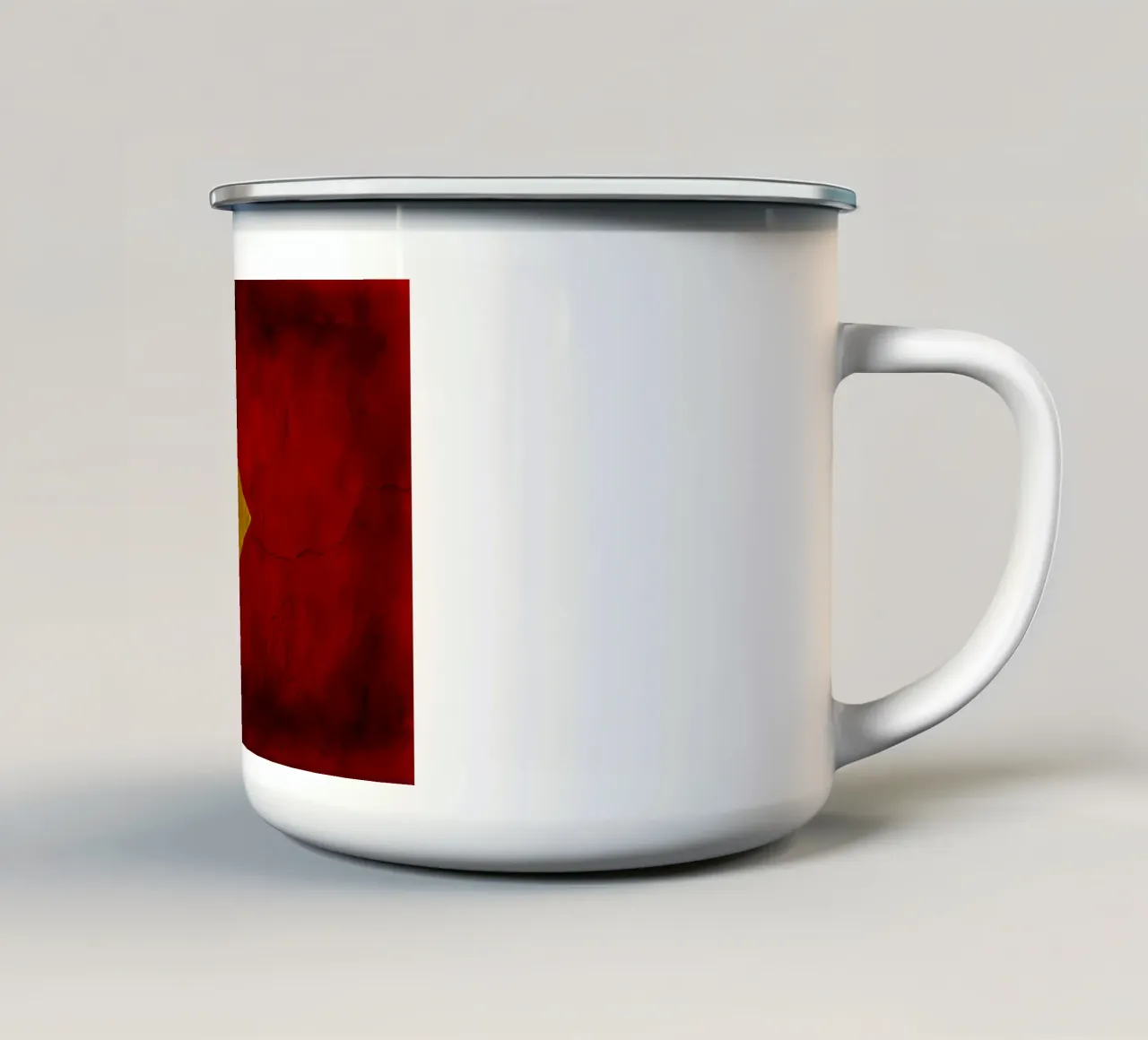 Bandiera d'epoca di Timor Est tazza in smalto da Joshua A Holmes