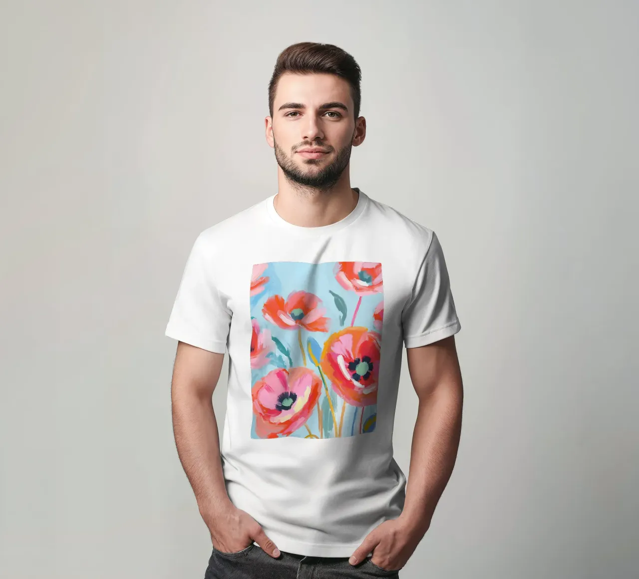 Mohnblumen t-shirt da Ohkimiko