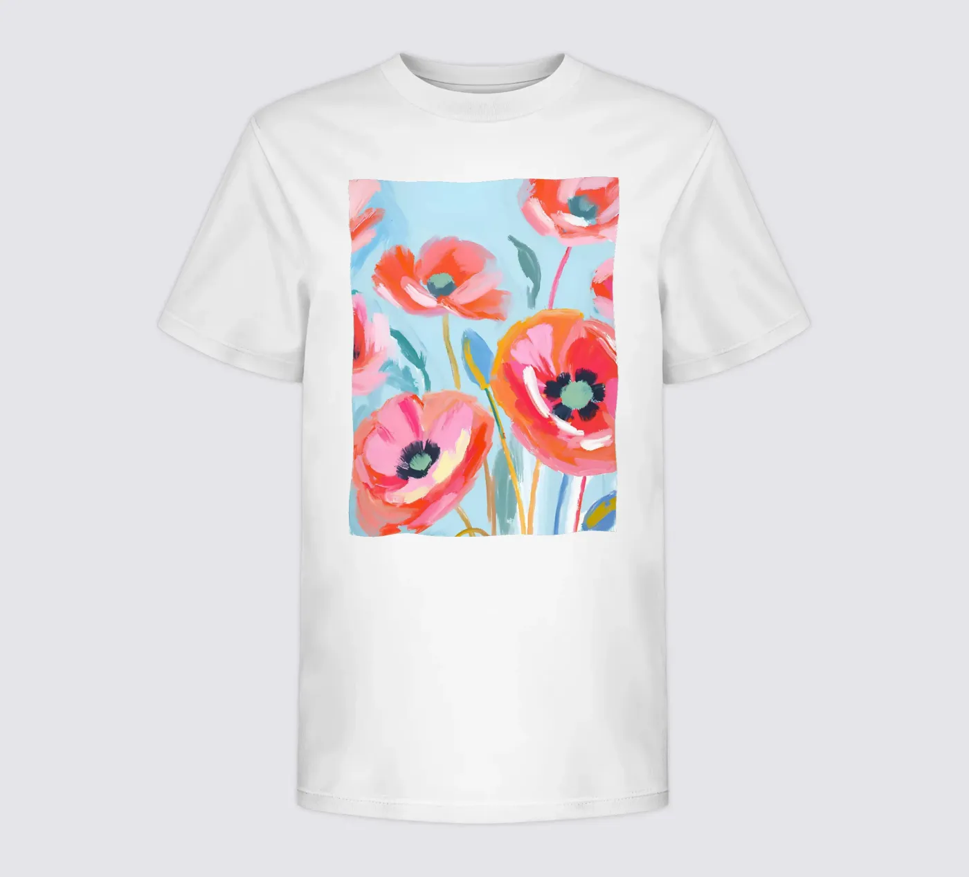 Mohnblumen t-shirt bambini da Ohkimiko