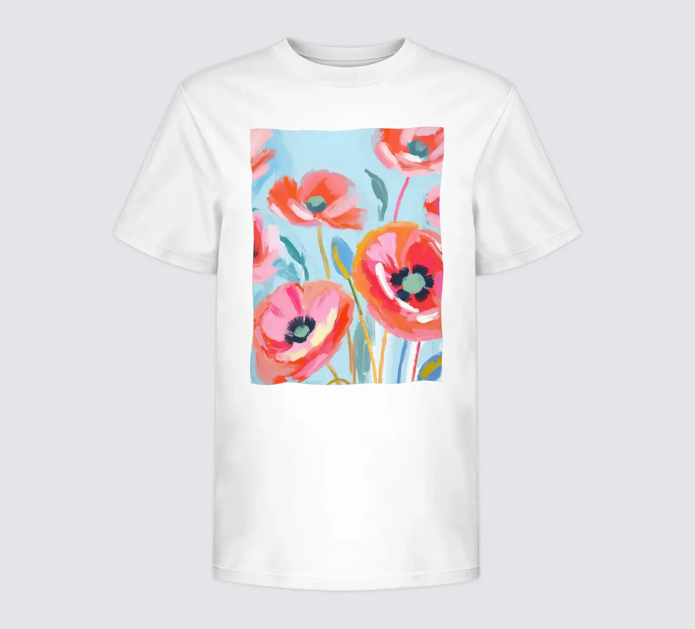 Mohnblumen t-shirt bambini da Ohkimiko