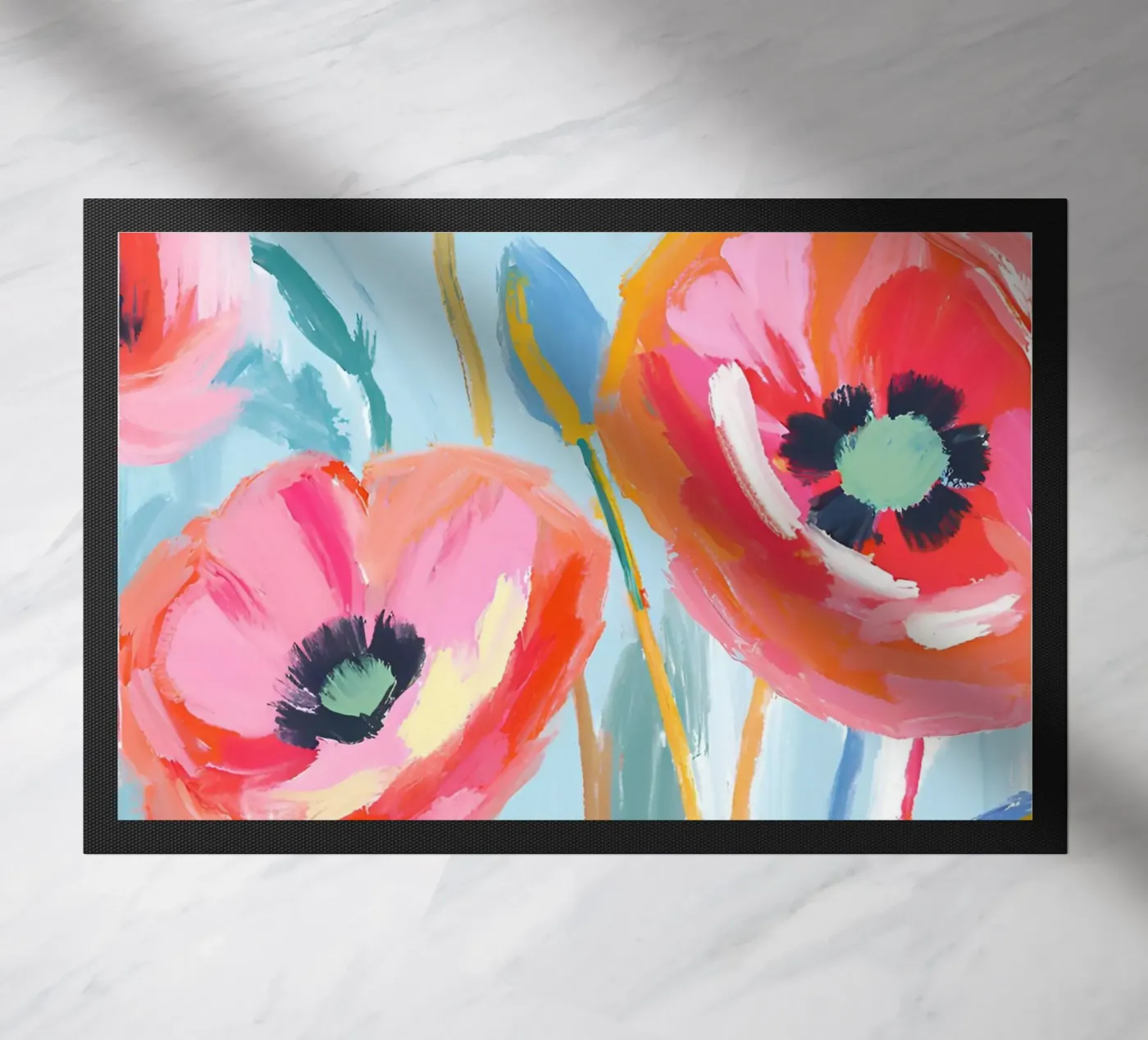 Mohnblumen Fußmatte von Ohkimiko