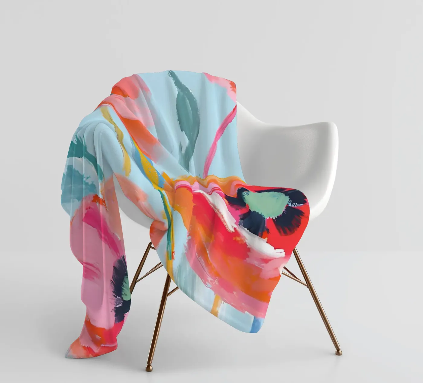 Mohnblumen fleece blanket by Ohkimiko