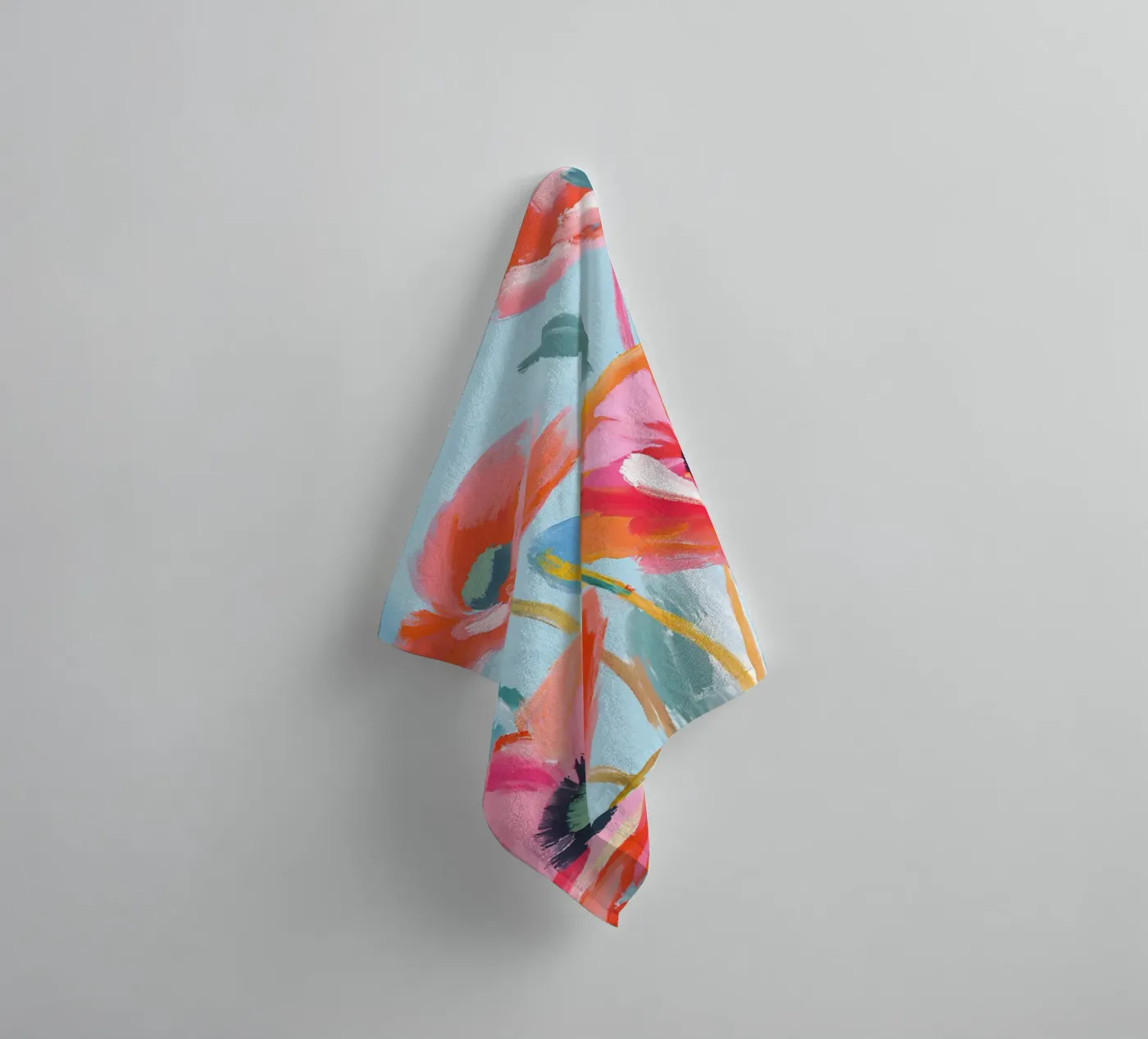 Mohnblumen badhanddoek van Ohkimiko