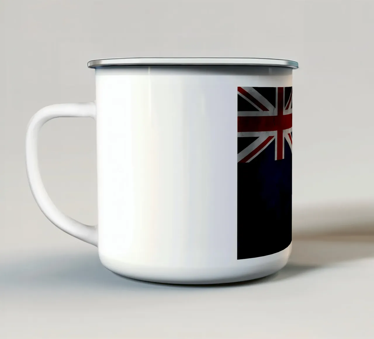 Bandiera d'epoca delle Isole Falkland tazza in smalto da Joshua A Holmes