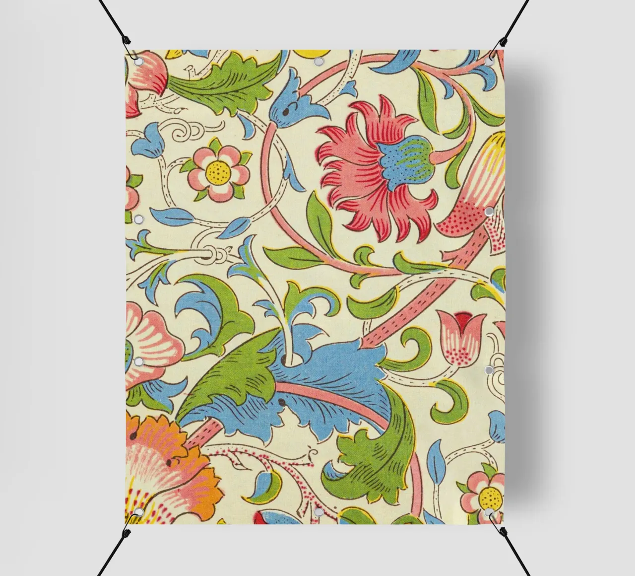 pretty floral pattern telo in pvc da Venus Art