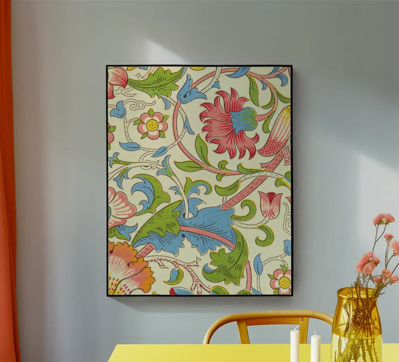 pretty floral pattern plexiglass da Venus Art