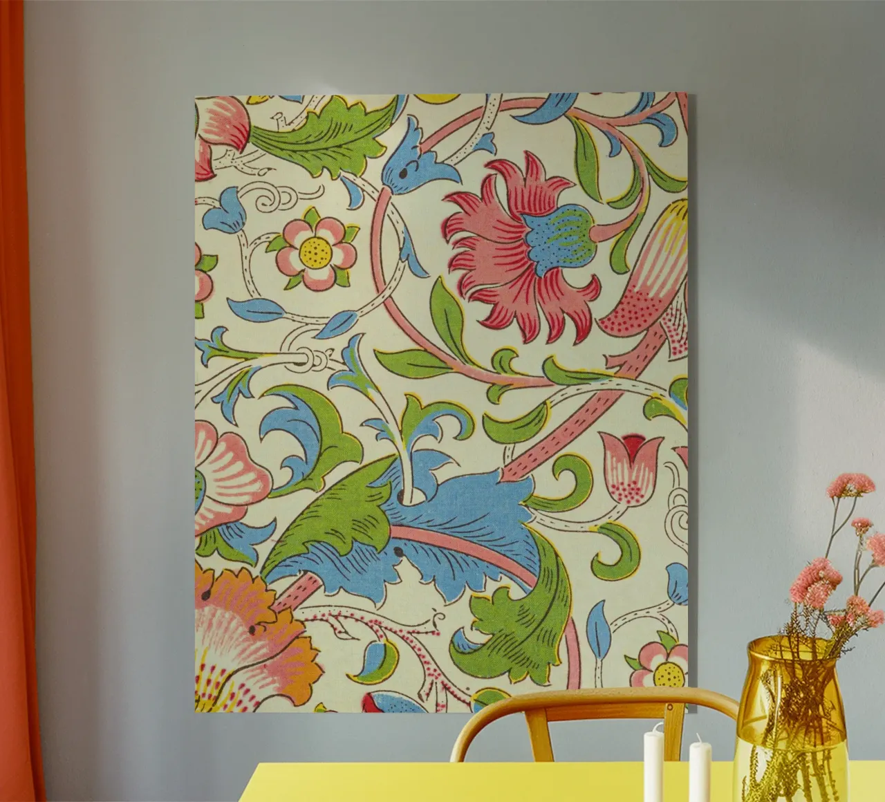 pretty floral pattern plexiglass da Venus Art