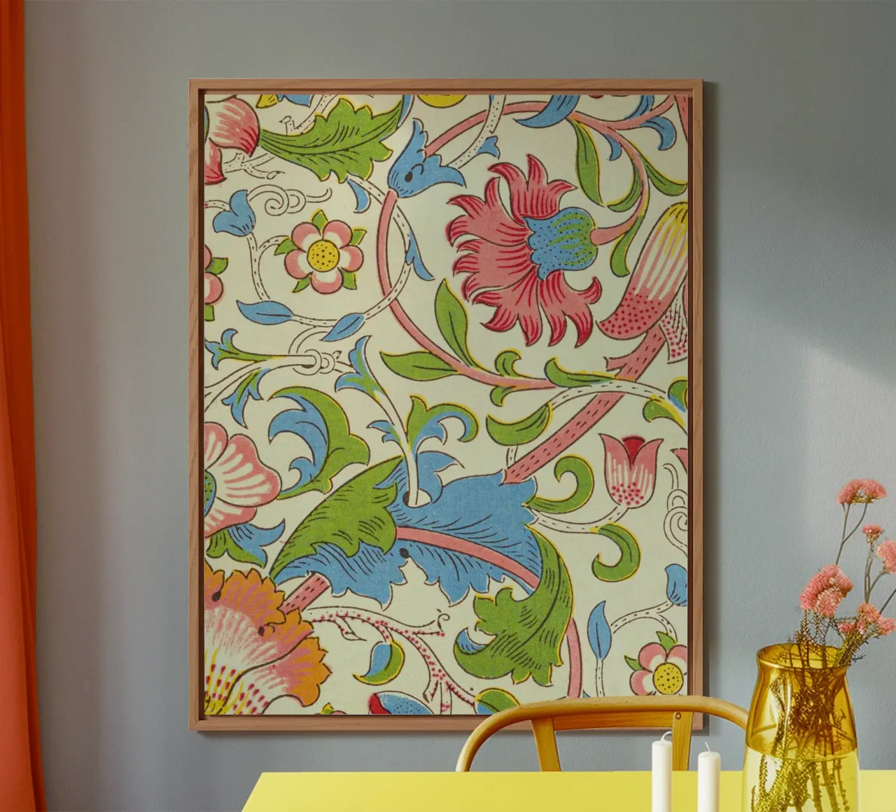 pretty floral pattern alluminio dibond da Venus Art