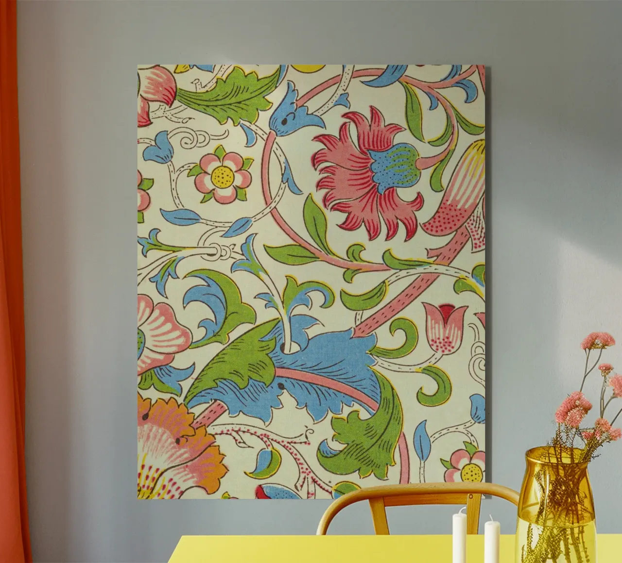 pretty floral pattern alluminio dibond da Venus Art