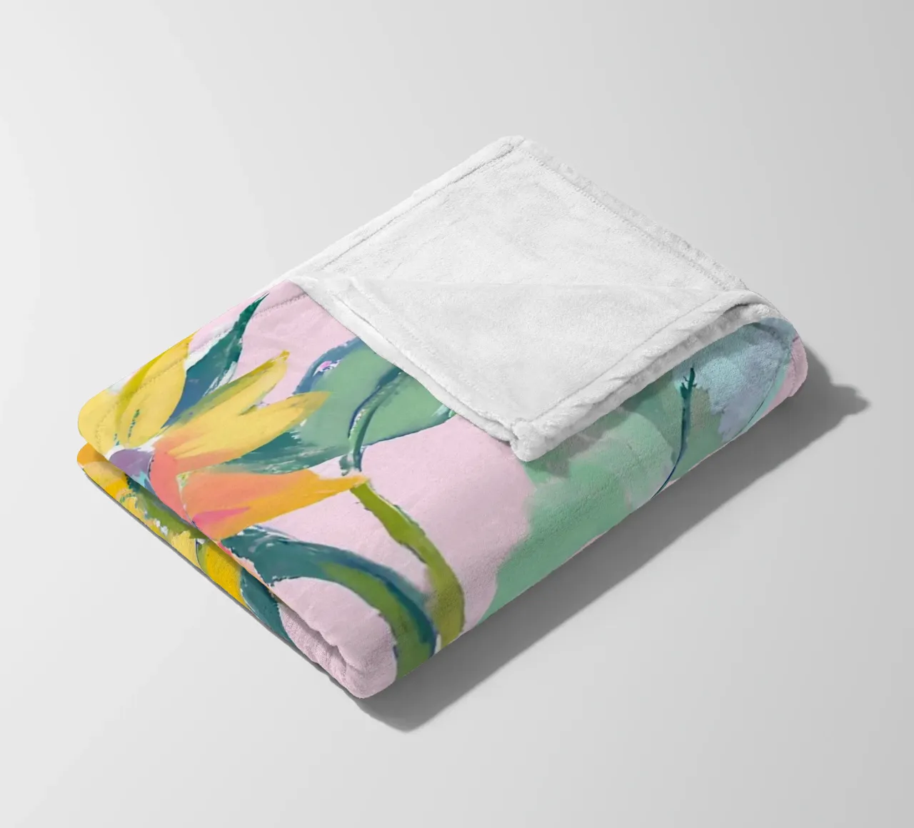 Sonnenblumen fleece blanket by Ohkimiko