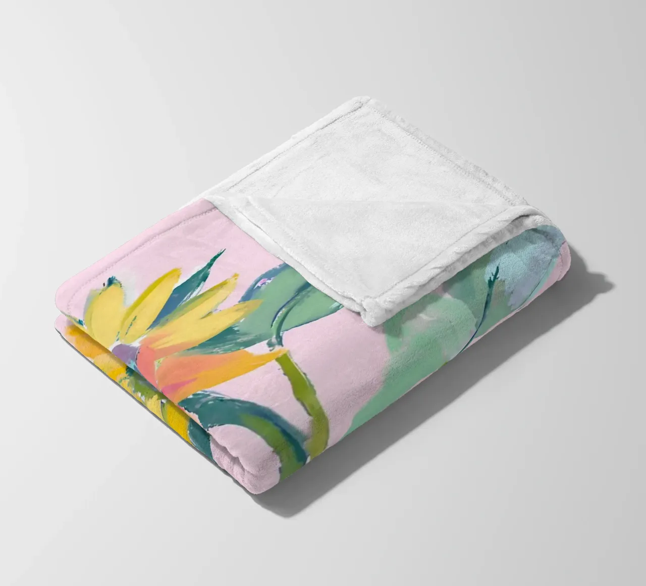 Sonnenblumen fleece blanket by Ohkimiko