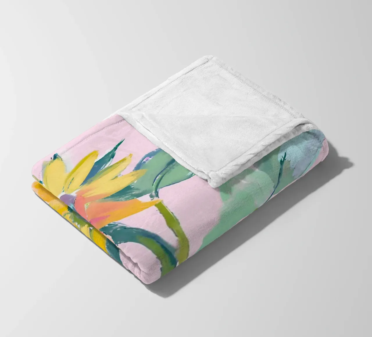 Sonnenblumen fleece blanket by Ohkimiko