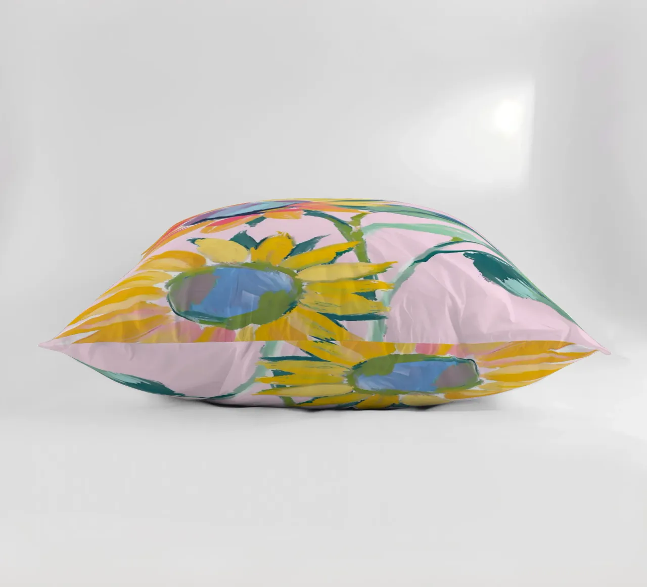 Sonnenblumen decorative cushion by Ohkimiko