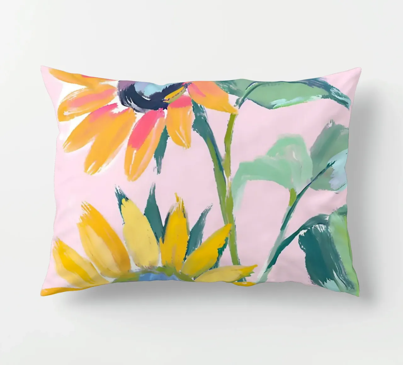 Sonnenblumen decorative cushion by Ohkimiko