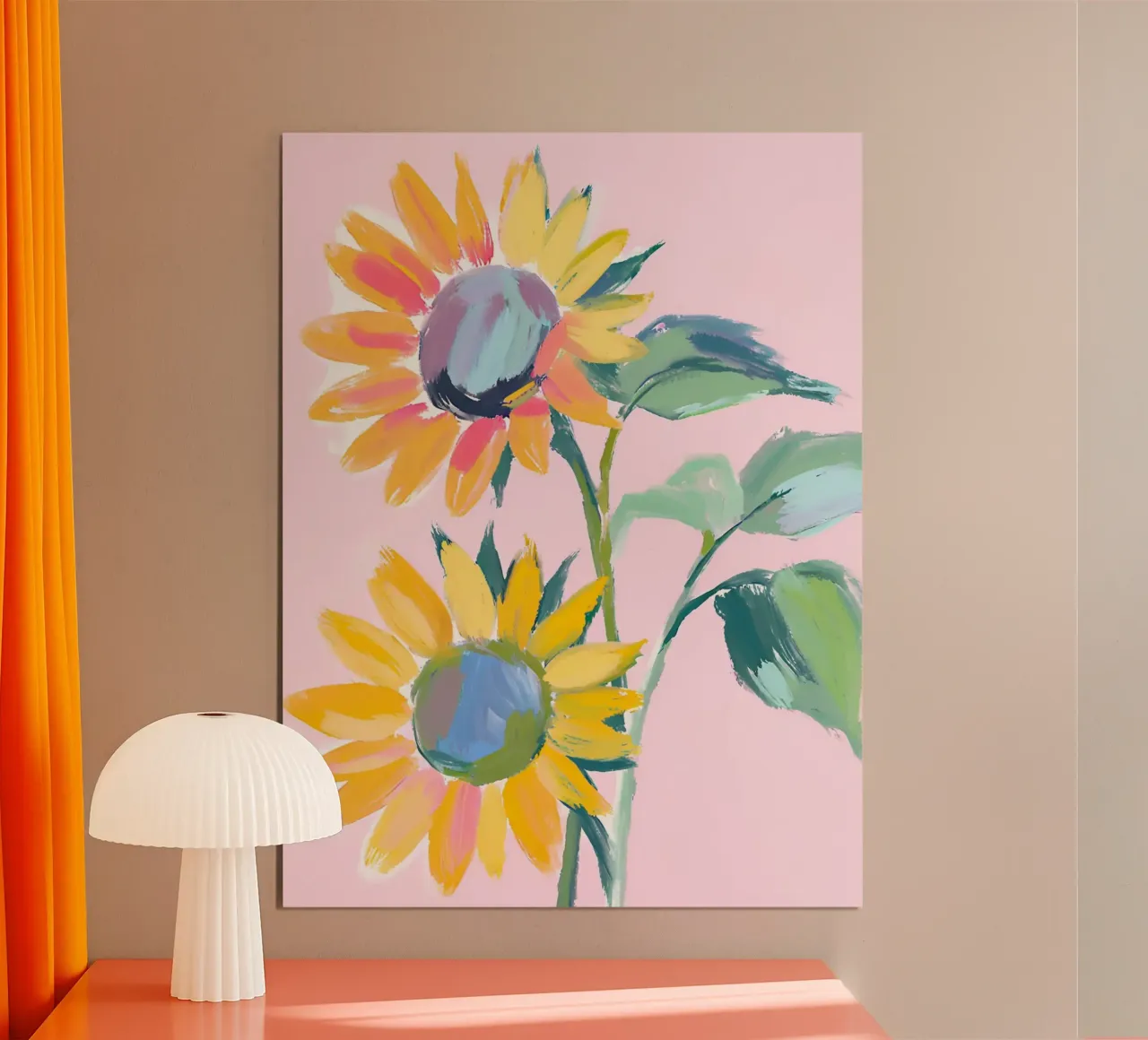 Sonnenblumen poster con telaio in plastica da Ohkimiko