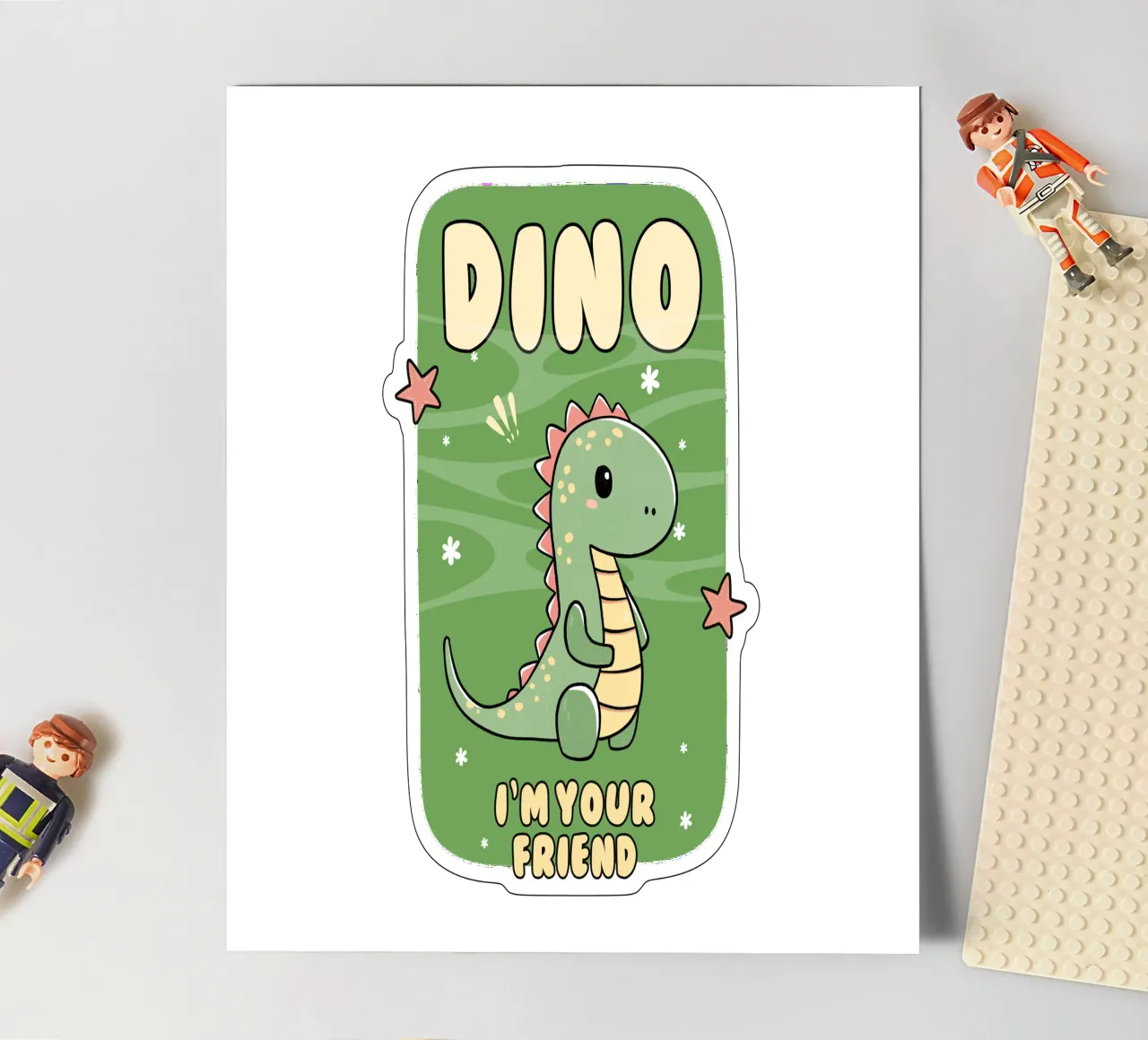 dino ik ben je vriend stickervel van khoailang