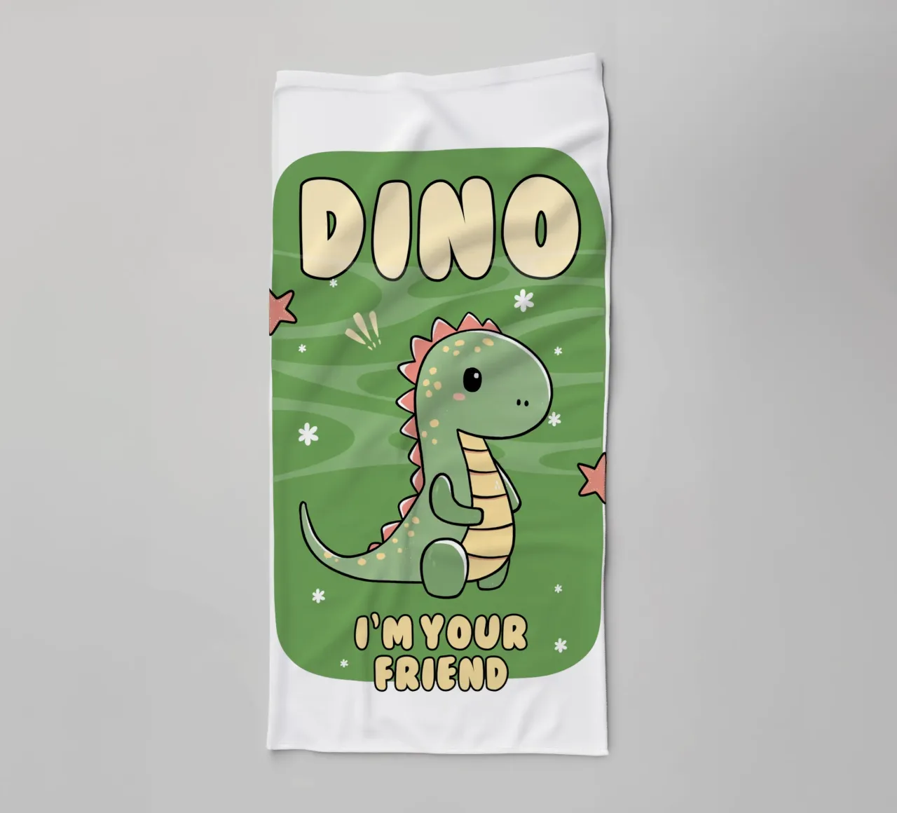 dino sono tuo amico asciugamano da bagno da khoailang