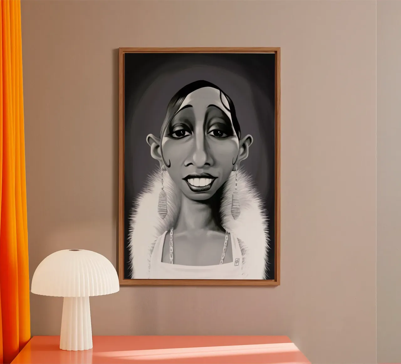 Josephine Baker alluminio dibond da Rob Art | Illustration