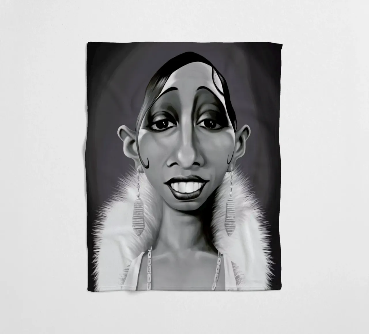 Josephine Baker coperta in pile da Rob Art | Illustration