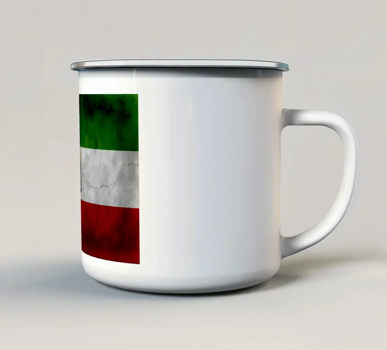 Equatorial Guinea vintage flag tazza in smalto da Joshua A Holmes