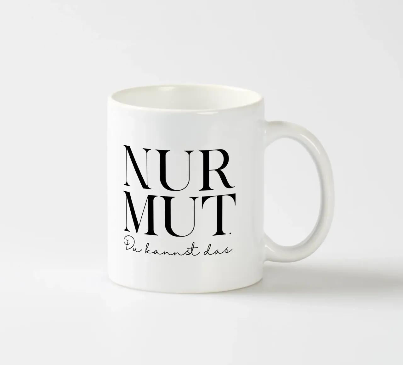 Nur Mut tazza in ceramica da BAINAI QUOTES